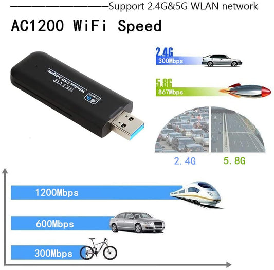 WiFi Adapter 1200Mbps